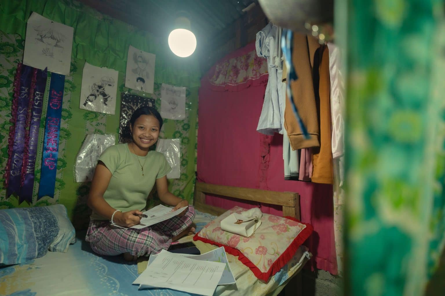 Students in nine sitios of Barangay Lumiad can now study well thanks to electrification